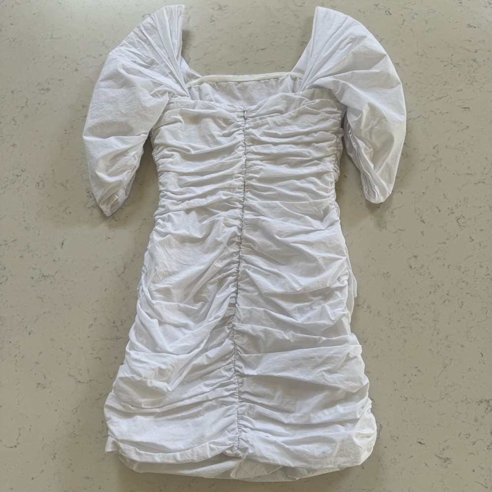 Lovers & friends White runched dress - Picture 4 of 4